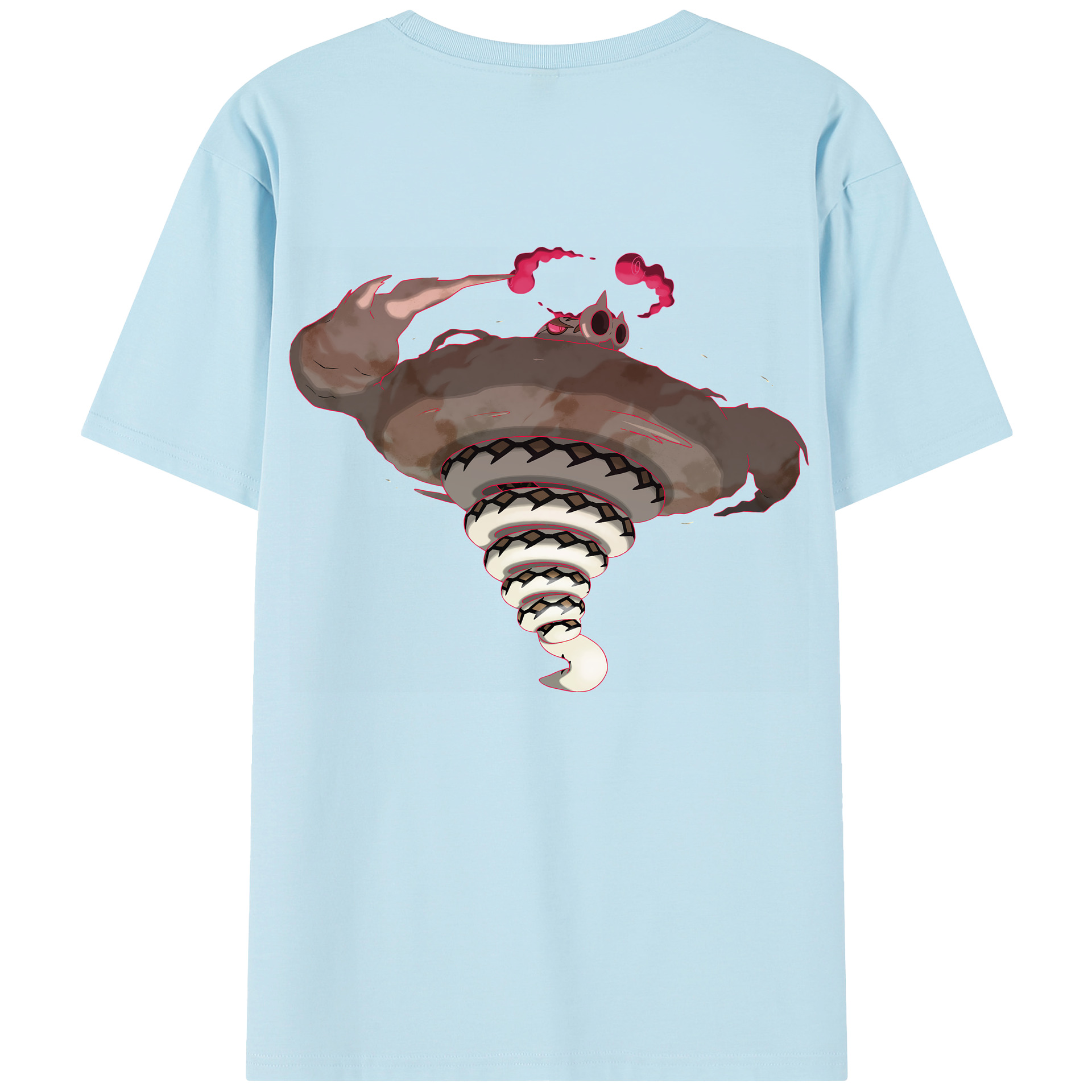 （画像用） ポケットモンスター Pokémon 綿100％半袖Tシャツ（背面プリント）